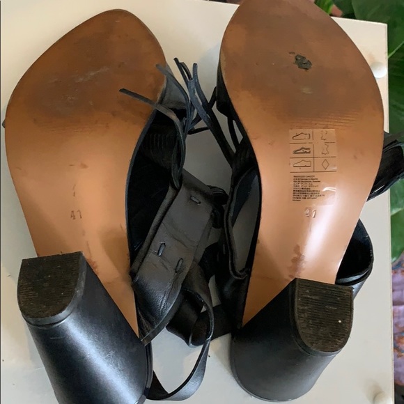 H&M Fringe Leather Block Heel 41 - Picture 12 of 12